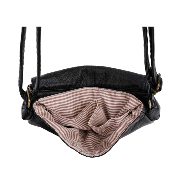 Ampere Creations black Women's Crossbody Bag Vegan Leather New - Picture 6 of 9